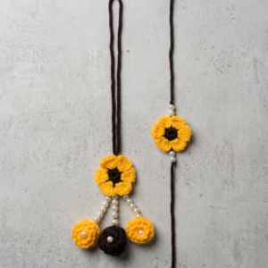 Sun Kissed Rakhi & Lumba Pair